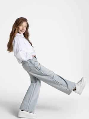 Spodnie jeansowe WIDE LEG COCCODRILLO