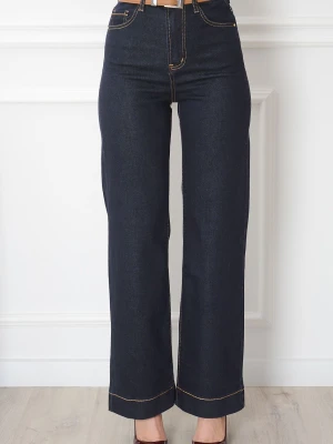 Spodnie jeansowe wide leg granat Retriro Cocomoda.pl - odzież damska, sukienki, buty, dodatki