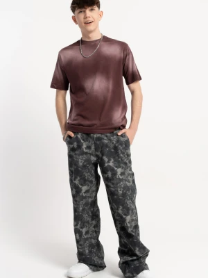 Spodnie jeansowe z nadrukiem na całości Reporter