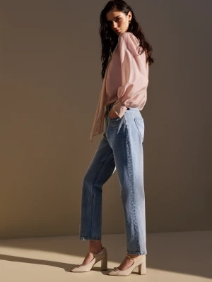 Spodnie jeansowe z wysokim stanem mom jeans TARANKO