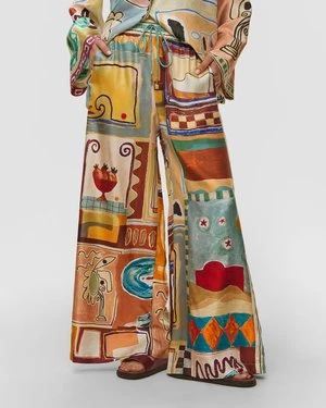 Spodnie Jedwabne Damskie Alemais Michelle