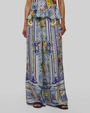 Spodnie Jedwabne Damskie Camilla Straight Leg Pant