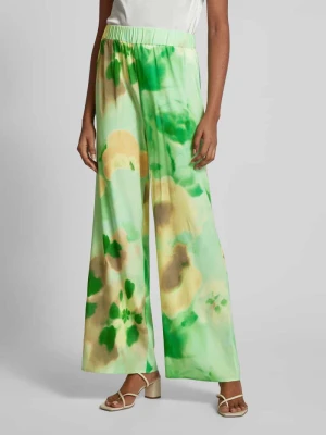 Spodnie jedwabne o kroju regular fit z efektem batiku (The Mercer) N.Y.