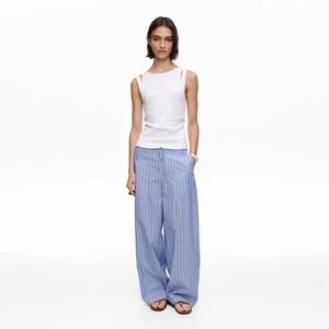 Spodnie jogger bawełna paski niebieskie BIMBA Y LOLA