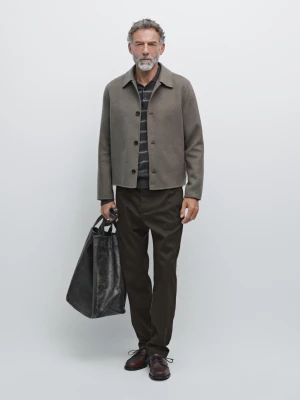 Spodnie Jogger - Brązowy - - Massimo Dutti - Mężczyzna