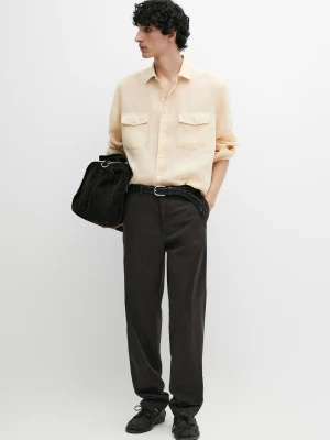Spodnie Jogger - Brązowy - - Massimo Dutti - Mężczyzna