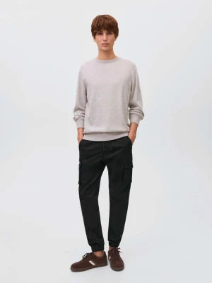 Spodnie jogger cargo ze sznurkiem czarny - Chłopak - - MANGO TEEN