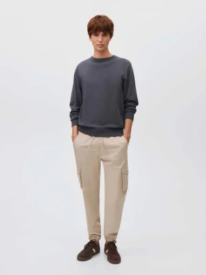 Spodnie jogger cargo ze sznurkiem lodowy szary - Chłopak - - MANGO TEEN