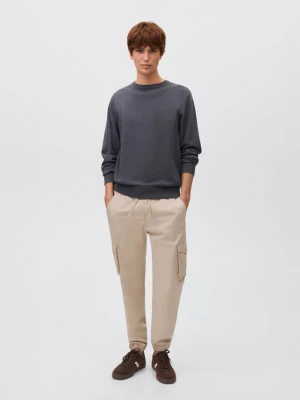 Spodnie jogger cargo ze sznurkiem lodowy szary - Teen - - MANGO TEEN
