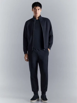 Spodnie jogger comfort stretch Coolmax® granatowy - Mężczyzna - - MANGO MAN