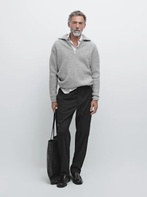 Spodnie Jogger - Czarny - - Massimo Dutti - Mężczyzna