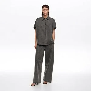 Spodnie jogger denim lejące czarne efekt sprania BIMBA Y LOLA