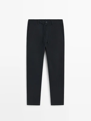 Spodnie Jogger - Granatowy - Massimo Dutti - Male