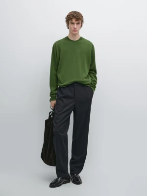 Spodnie Jogger W Paski - Granatowy - - Massimo Dutti - Mężczyzna
