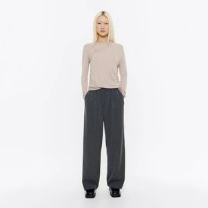 Spodnie jogger wełna cool wool szare BIMBA Y LOLA