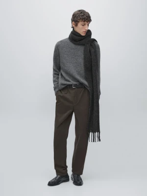 Spodnie Jogger Z Mieszanki Bawełny - Brązowy - - Massimo Dutti - Mężczyzna