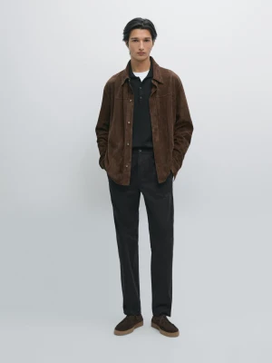 Spodnie Jogger Z Mieszanki Bawełny - Czarny - - Massimo Dutti - Mężczyzna