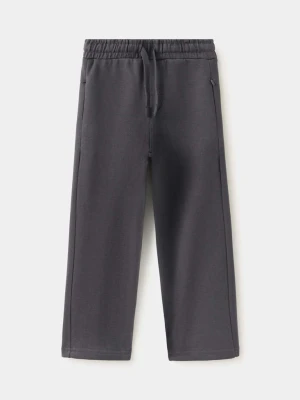 Spodnie jogger z szerokimi nogawkami antracytowy - Dzieci - MANGO KIDS