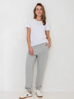 SPODNIE JOGGERS SZARY MELANŻ XS - Flawless