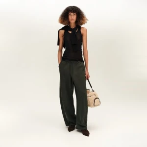 Spodnie joggery bawełna ciemnozielone BIMBA Y LOLA DARK GREEN