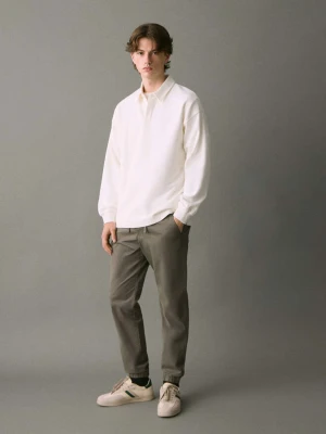 Spodnie joggery z elastycznym pasem khaki - Chłopak - - MANGO TEEN