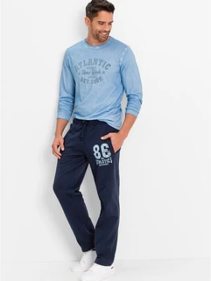 Spodnie joggingowe ze sportowymi detalami, z czystej bawełny organicznej bonprix