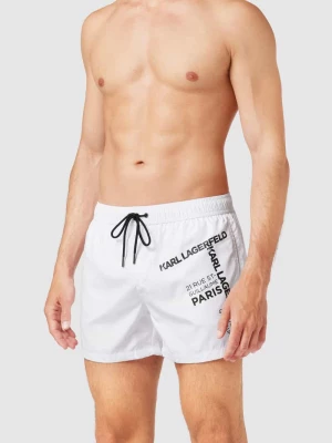 Spodnie kąpielowe z wpuszczanymi kieszeniami Karl Lagerfeld Beachwear