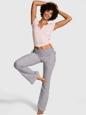 Spodnie Knit Foldover Flare Victoria's Secret