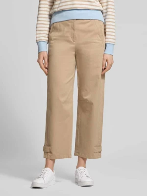 Spodnie krój wide fit z wpuszczanymi kieszeniami Marc Cain