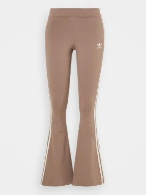 Spodnie legginsy adidas Originals brązowy
