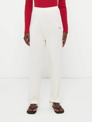 Spodnie legginsy American Vintage biały