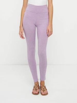 Spodnie legginsy American Vintage fioletowy