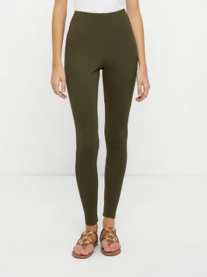 Spodnie legginsy American Vintage khaki