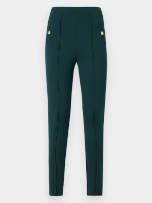 Spodnie legginsy Anna Field By Zalando ciemnozielony