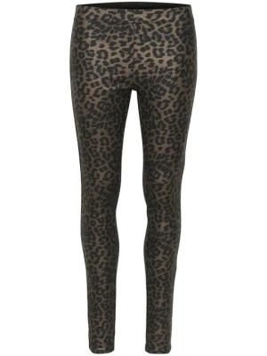 Spodnie legginsy Culture brązowy