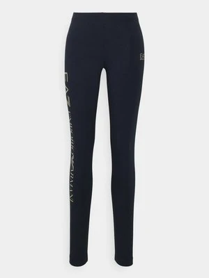 Spodnie legginsy EA7 Emporio Armani granatowy
