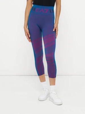 Spodnie legginsy EA7 Emporio Armani niebieski