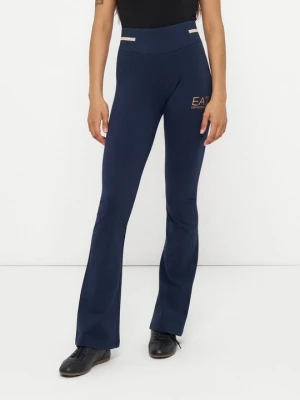 Spodnie legginsy EA7 Emporio Armani niebieski
