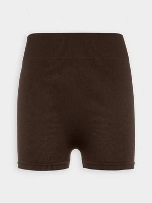 Spodnie legginsy Even&Odd ciemnobrązowy