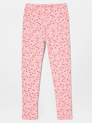 Spodnie legginsy Happy Girls jasnoróżowy