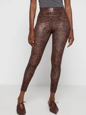 Spodnie legginsy Just Cavalli brązowy