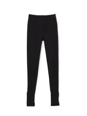 Spodnie legginsy Lacoste czarny