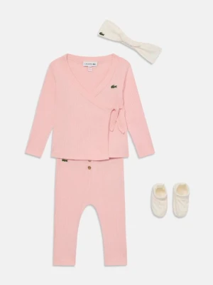 Spodnie legginsy Lacoste jasnoróżowy