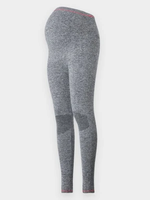 Spodnie legginsy Mamalicious szary melanż