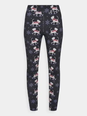 Spodnie legginsy Monki niebieski