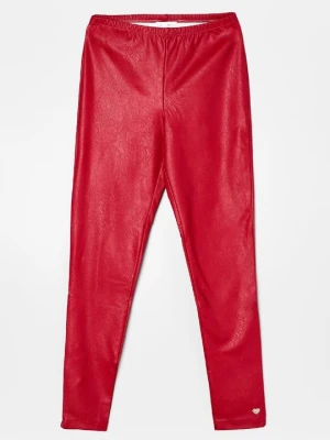 Spodnie legginsy Monnalisa ciemnoczerwony