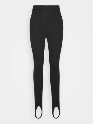 Spodnie legginsy NA-KD czarny