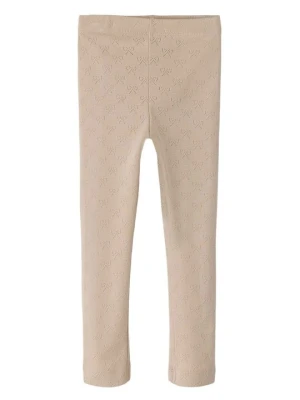Spodnie legginsy NAME IT beżowy