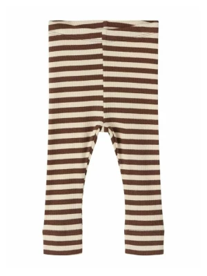 Spodnie legginsy NAME IT brązowy
