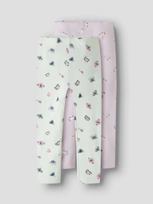 Spodnie legginsy NAME IT liliowy
